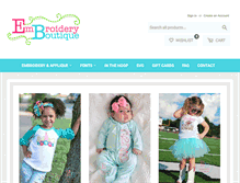 Tablet Screenshot of embroidery-boutique.com